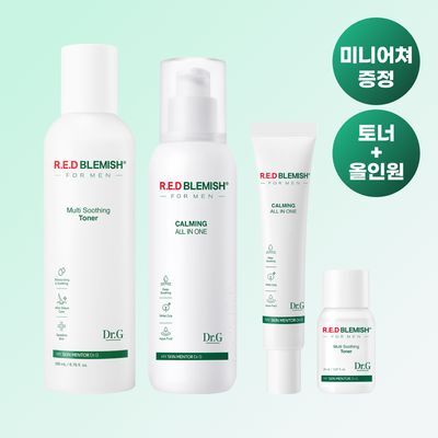 [new] 닥터지 레드 블레미쉬 포 맨 토너/진정올인원 2종 기획 (+미니어처 2종)