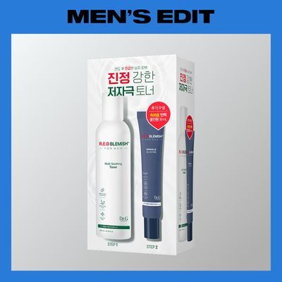 [증정 기획] 닥터지 레드 블레미쉬 포 맨 멀티 수딩 토너 200ml 보습 기획세트 (+올인원크림 30ml)