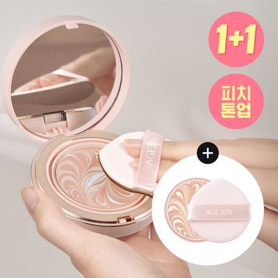 [핑크톤업]AGE20S 글로우 핏 수분광 톤업 선팩트 12.5g (본품+리필)