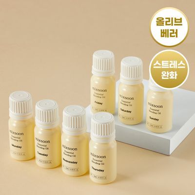 믹순 에센셜 블랜딩 오일 10ml 7종 택1(티트리/편백/유칼립투스/베르가못/로즈우드/다마스크장미/라벤더)