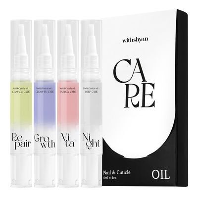 [대용량] 위드샨 네일&큐티클 오일펜 올케어 세트 (4ml x 4ea)