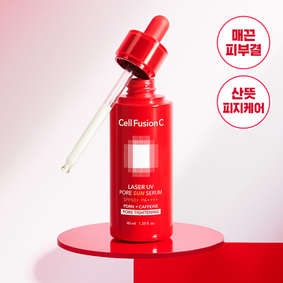 [모공PDRN 집중케어썬] 셀퓨전씨 레이저 UV 포어 썬 세럼 40ml (UV에이징케어/선세럼)