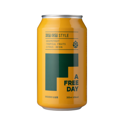 [NEW] 어프리데이 페일에일 스타일 355ml (에탄올 1% 미만 함유, 성인용)
