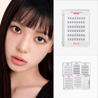 [손쉽게완성] 필리밀리 노글루 포인트 가닥 속눈썹 골라담기 택1