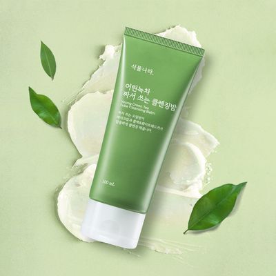 식물나라 어린녹차 짜서쓰는 클렌징밤 100ml