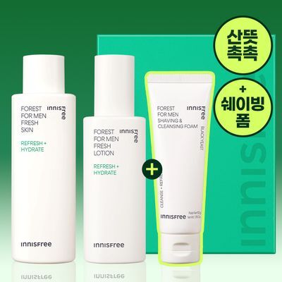 [클렌징폼증정] 이니스프리 포레스트 프레시 스킨 로션 2종 세트