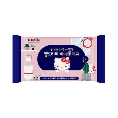 마리솜 헬로키티 휴대용 비데물티슈10매