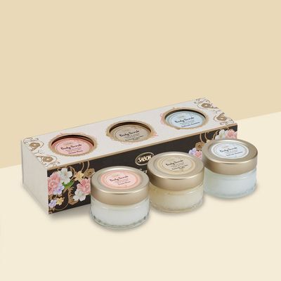 사봉 바디스크럽 60g 3종 키트 기획 (자스민+그린로즈+파츌리라벤더바닐라)