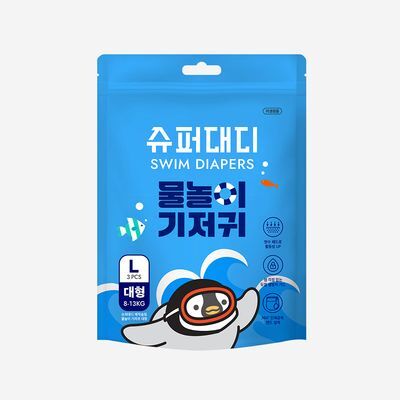 슈퍼대디 매직슬림 물놀이 기저귀 팬티형 기저귀 2종 택 1