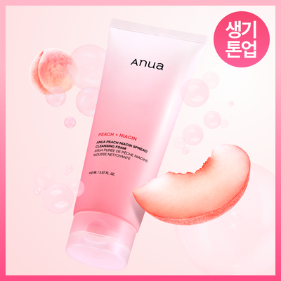 [브라이트닝] 아누아 복숭아 나이아신 스프레드 클렌징폼 150ml