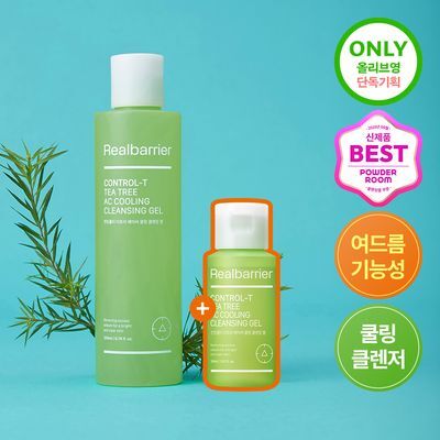 [여드름/쿨링] 리얼베리어 컨트롤-T 티트리 AC 쿨링 클렌징젤 200ml 기획 (+30ml)