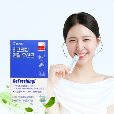 오바이오틱 리프레싱 덴탈 유산균 14포(2주분)
