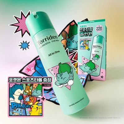 [포켓몬 에디션] 토리든 밸런스풀 포맨 시카 프레쉬 올인원 200g 기획(+포켓몬 스포츠타올, 밸런스풀 올인원 20g)