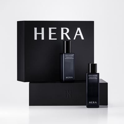 (NEW) 헤라 옴므 블랙 액티브 세트 2종(토너 125ml+에멀전 110ml)