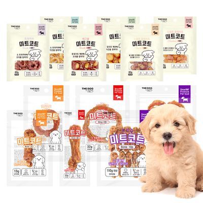 더독 강아지 영양 간식 미트코트 시리즈