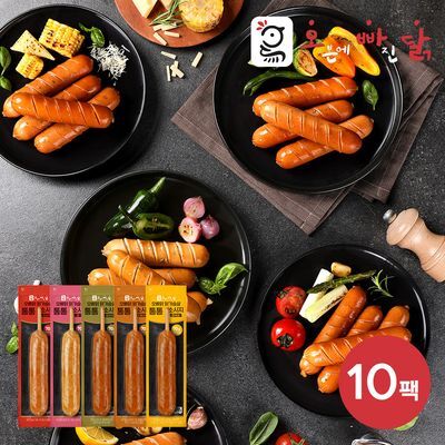 [오빠닭] 닭가슴살 통통소시지 70g 5종 10팩