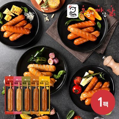 [오빠닭] 닭가슴살 통통소시지 70g 5종 1팩