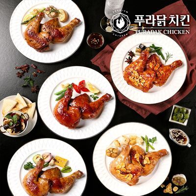 [푸라닭] 통 닭다리구이 250g 3종 3팩