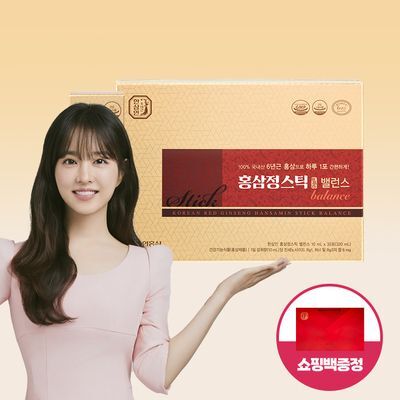 한삼인 홍삼정스틱 밸런스 32포 (32일분) + 쇼핑백