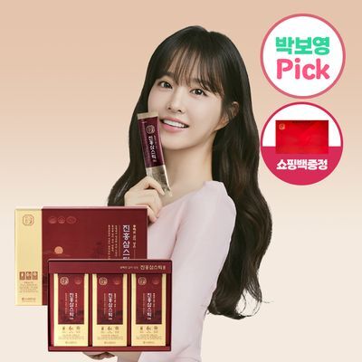 [박보영PICK] 한삼인 진홍삼스틱 30포 (1개월분)+쇼핑백