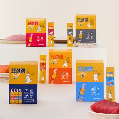 페슬러 묘설렘 스틱 대용량 고양이 습식 간식 40개입 