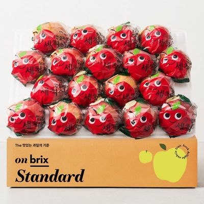 [온브릭스] 껍질째 먹는 세척 사과 1.4kg / 2kg / 3.5kg