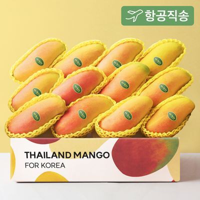 프리미엄만 엄선한, 태국 마하차녹 무지개망고 4kg이상 (특품/8-14입)