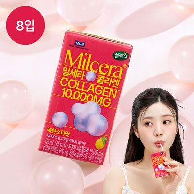 밀세라 콜라겐 10,000mg 에스테틱 드링크 125ml  8팩 / 레몬소다맛