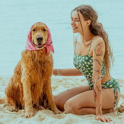 아이엠클레어 플라워 뷔스티에 비키니 2 Color