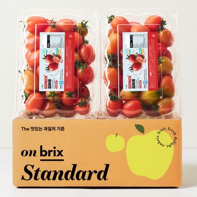 온브릭스 달콤함과 건강함을 토마토에 KEEP, 스테비아 방울토마토 1kg이상(500g*2팩)