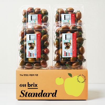 온브릭스 달콤함과 건강함을 토마토에 KEEP, 스테비아 블랙 방울토마토 2kg이상(500g*4팩)