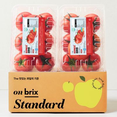 온브릭스 달콤함과 건강함을 토마토에 KEEP, 스테비아 완숙토마토 1.6kg이상(800*2팩)