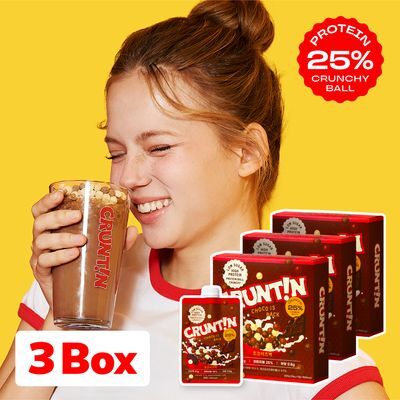 [NEW 쿠키키밀크크] 크런틴 크런치볼 단백질쉐이크 3box(15팩) 6종 택1