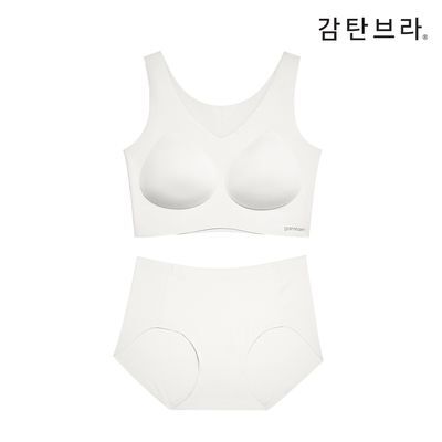감탄브라 런닝형 자세브라 브라팬티 1Set