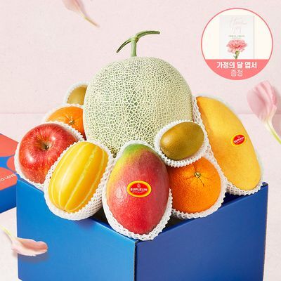 [수플린] 자르뎅 1호, 감사의 인사 과일선물세트 (7종 총 3.7kg이상)