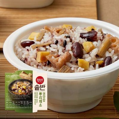 햇반 솥반 뿌리채소영양밥 200G*18개 [1박스]