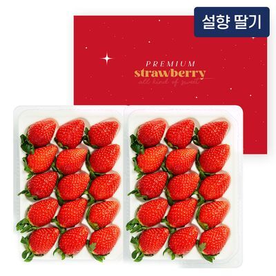 수플린 산지직송 달콤한 설향 딸기 800g 이상 (특품/24~30입)