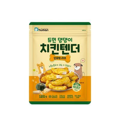 듀먼 댕댕이 치킨텐더 단호박&치즈 120g (1팩/3팩/5팩/7팩/10팩)