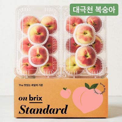 [온브릭스] K-납작복숭아, 대극천 복숭아(로열과/중소과)