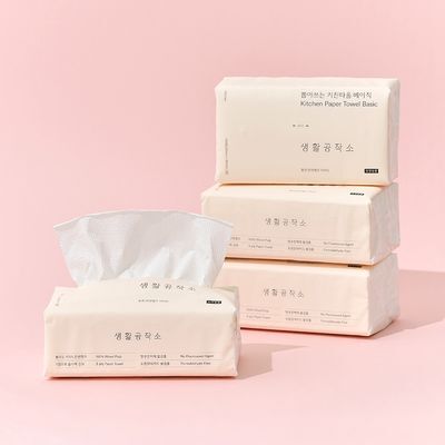 생활공작소 뽑아쓰는 키친타올 베이직 100매 9팩