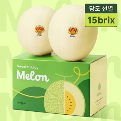 [온브릭스] 꿀같은 달콤함, 허니듀 멜론 1입 / 2입 (15brix)