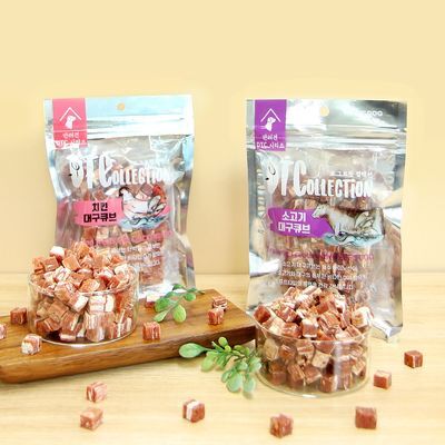 더독 DTC 큐브 져키 대구 큐브 100g 2종