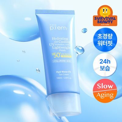 [대용량] 메이크프렘 히알 워터핏 선크림 100ml