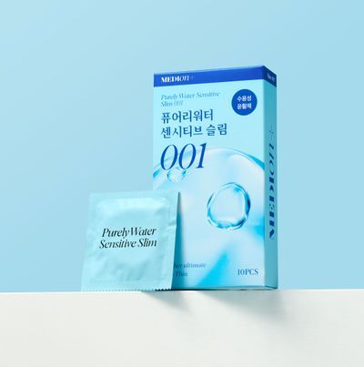 [의료기기] 메디온 퓨어리워터 센시티브 슬림 001 콘돔 10p