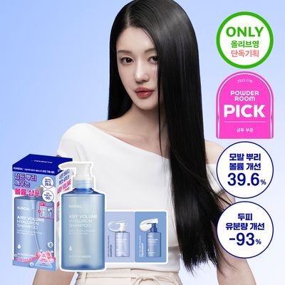 [뿌리볼륨UP] 쿤달 히알루론 두피케어 볼륨 샴푸 500ml 블라썸 브리즈 단독기획세트