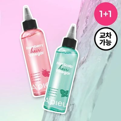 [1+1] 어퓨 헤어식초 200ml 단품(라즈베리/민트스칼프)