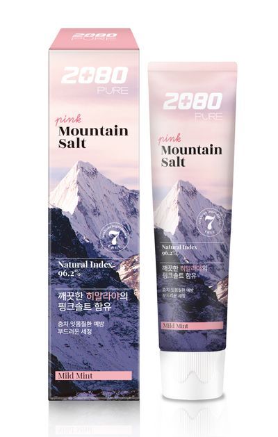 [불소포함] 2080 퓨어 마운틴 솔트 치약 125g 택1 (핑크솔트 ,크리스탈솔트)