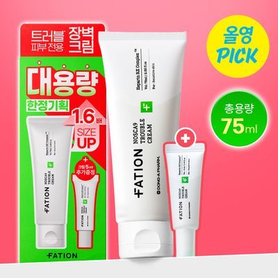 [6월 올영픽/대용량] 파티온 노스카나인 트러블 크림 75ml 기획(+5ml)