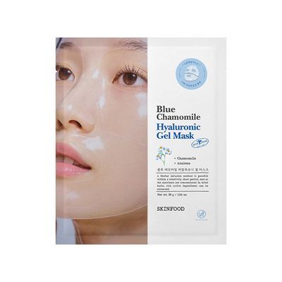 스킨푸드 블루 캐모마일 히알루로닉 하이드로겔 마스크 1매 (온)