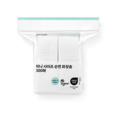 [매일3천원]올리브영 미니 사이즈 순면화장솜 300매